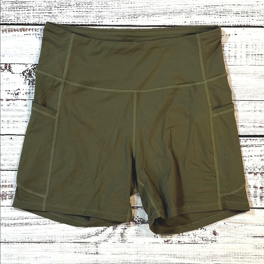 Olive Green Women's Bike Shorts size Large